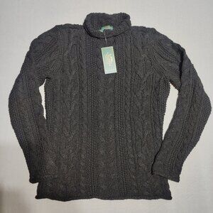 LRL Lauren Ralph Lauren knit sweater women's size M black colour turtle neck NWT